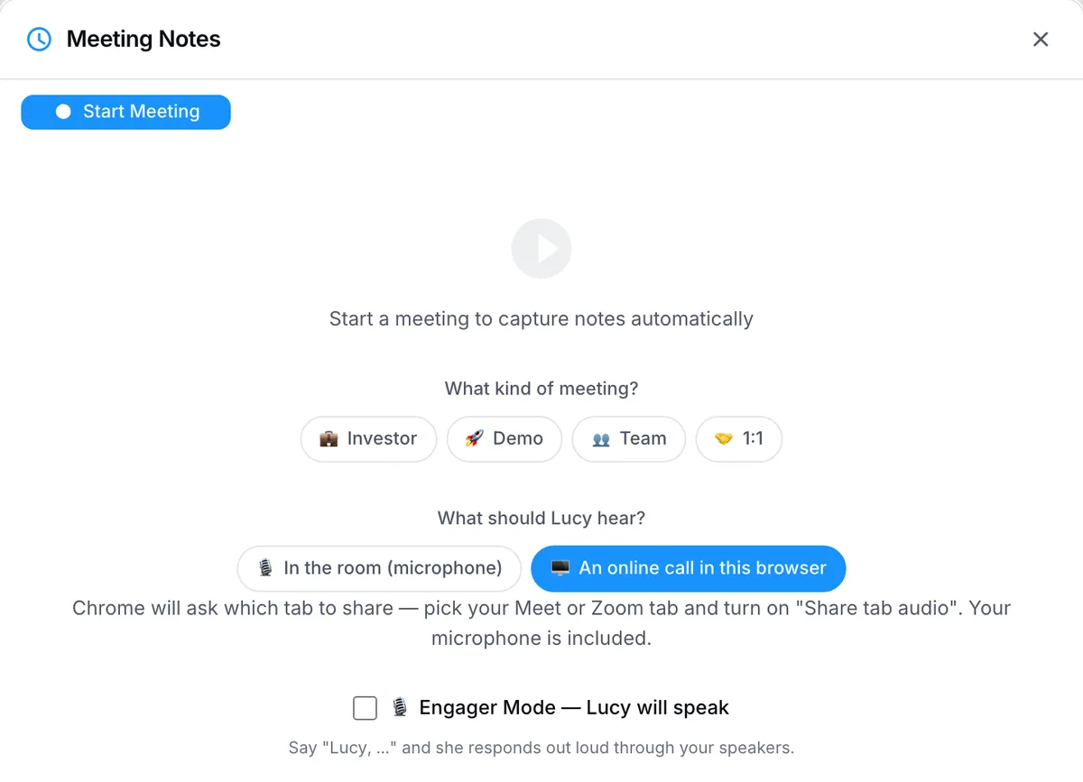 PeerBie web recorder set to capture a browser call’s tab audio and the microphone